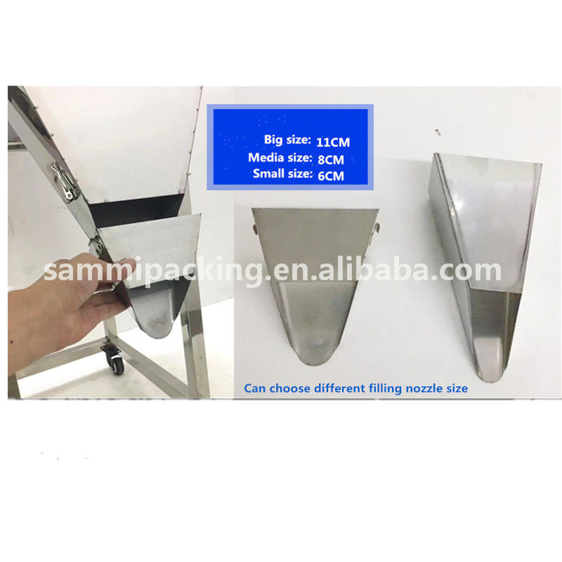 2025 Hot Sale Polvere Granula Machine di riempimento di grano Fagioli di tè sacchetto di grano Pesatura macchina di riempimento con sensore per il barile del sacchetto