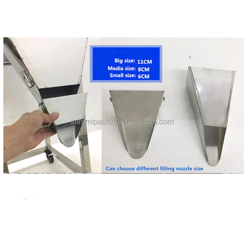 Prezzo di fabbrica Muti-purpose Polvere Granelli Pesatura e riempimento macchina Fagiolo di tè sacchetto di riempimento macchina con Big Hopper