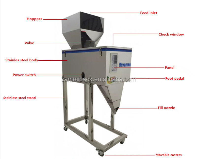 Prezzo all'ingrosso economico FZ-999 Macchina di pesatura e riempimento con sgabello, facile da usare