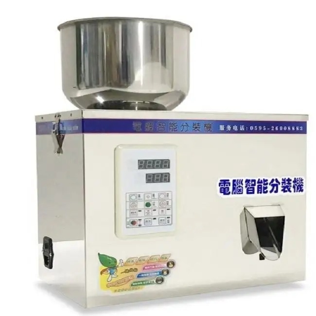 2-200g Macchina semiautomatica per il riempimento di pillole di sale con motore efficiente per applicazioni di bevande chimiche in polvere granulare