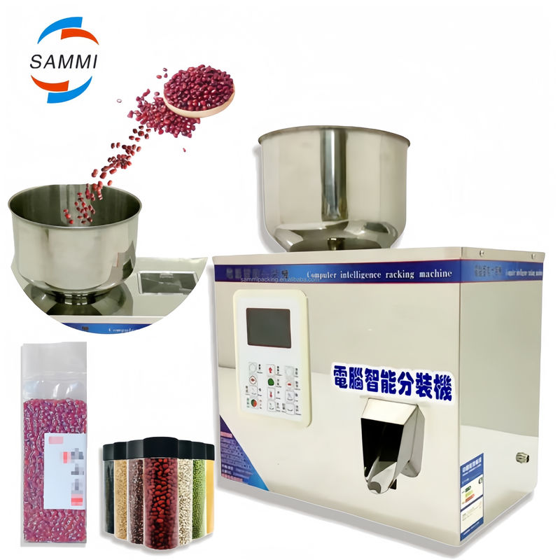 2-200g Macchina semiautomatica per il riempimento di pillole di sale con motore efficiente per applicazioni di bevande chimiche in polvere granulare