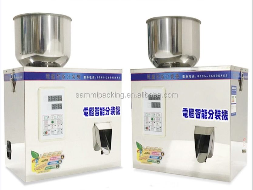 2-200g Macchina semiautomatica per il riempimento di pillole di sale con motore efficiente per applicazioni di bevande chimiche in polvere granulare