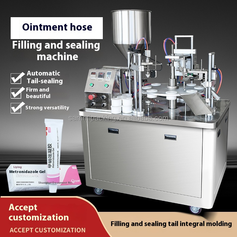 Automatic Electric Facial Cream Cosmetic Tube Filling & Sealing Machine for Shampoo Lotion Body Oil Packing Machines