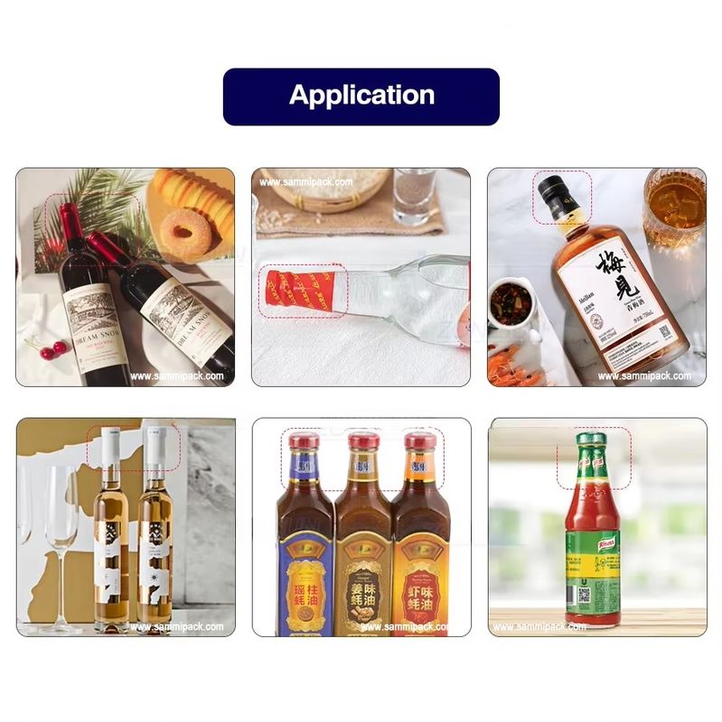 Macchina per l'imballaggio termoretraibile con sigillo a cappuccio di alta qualità / Macchina per etichettatura con manicotto termoretraibile per tappi di bottiglia / Macchina per l'imballaggio termoretraibile con manicotto termoretraibile