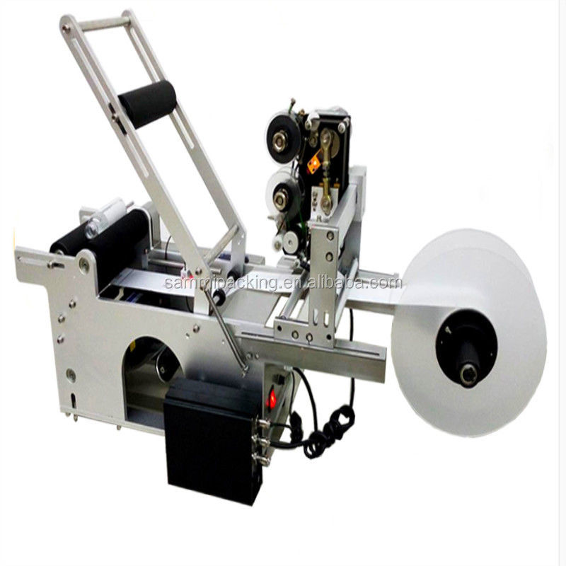 MT-50D 2 in 1 semiautomatica rotonda bottiglia di succo di etichettatura macchina con macchina di stampa data