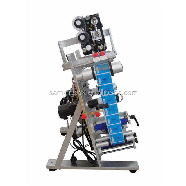 Macchina etichettatrice per flaconi rotondi per gocce auricolari elettriche, nuova e unica, semiautomatica con componente motore principale