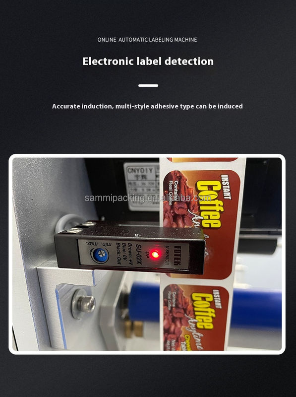 2025 Nuovo applicatore di etichette automatiche Etichettatore di bottiglie di plastica lato anteriore e posteriore doppio lato rotondo