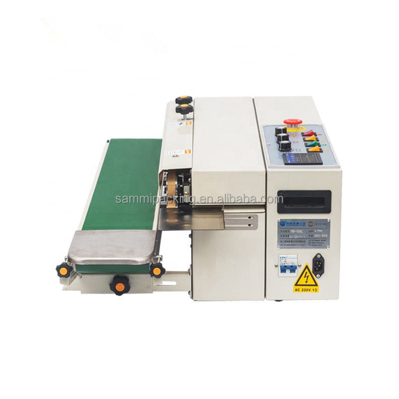 2025 Facile utilizzo Macchina di imballaggio a fascia di calore per sigillazione di sacchetti alimentari elettrici orizzontali