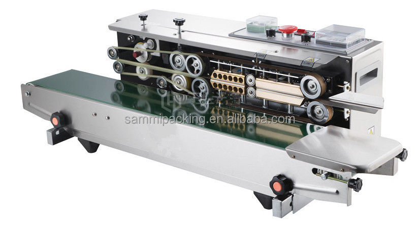 2025 Facile utilizzo Macchina di imballaggio a fascia di calore per sigillazione di sacchetti alimentari elettrici orizzontali