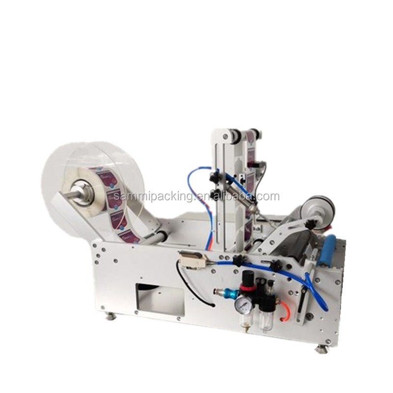 La più recente macchina semiautomatica a doppio lato autoadesiva per etichettature per bottiglie di plastica PET rotonde