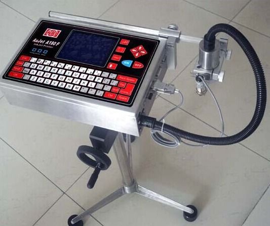 Stampante a getto d'inchiostro CIJ industriale per la stampa di codici QR e numeri di lotto, stampante a getto d'inchiostro CIJ per la codifica di bottiglie, cavi e fili, scadenza