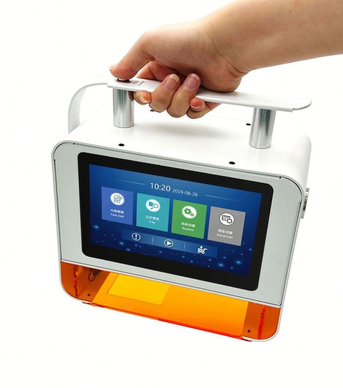 Garanzia 100% di buona qualità portatile desktop data logo codice stampante laser UV macchina di marcatura laser a fibra