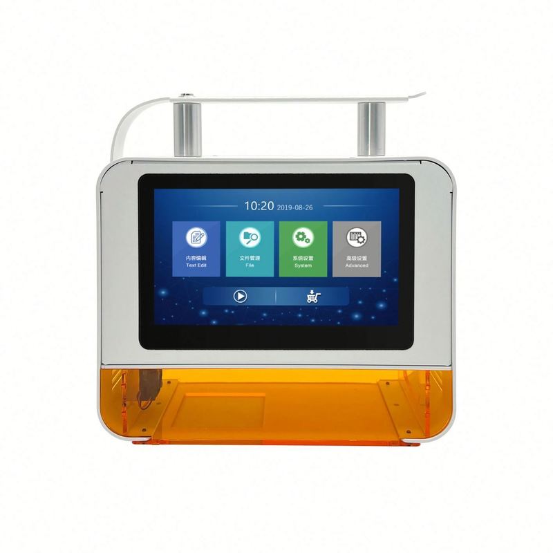 Garanzia 100% di buona qualità portatile desktop data logo codice stampante laser UV macchina di marcatura laser a fibra