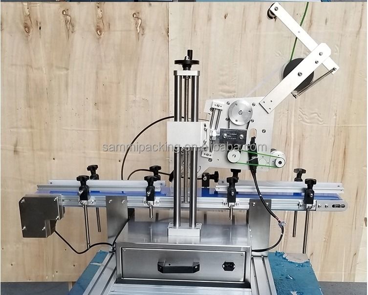 Etichettatrice ad alta precisione per bottiglie piatte, scatole, carte, sacchetti - Etichettatrice autoadesiva superiore e inferiore