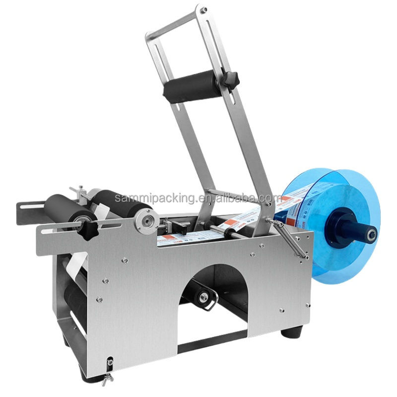 Prezzo di fabbrica MT-50 Macchine etichettatrici semiautomatiche per bottiglie rotonde di alta qualità, etichettatrice adesiva per bottiglie rotonde