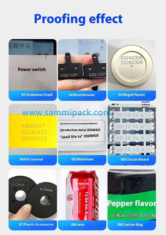 Macchina per marcatura laser a fibra potenziata per metallo, plastica, legno / Incisore laser portatile per codice QR, logo, codice a barre