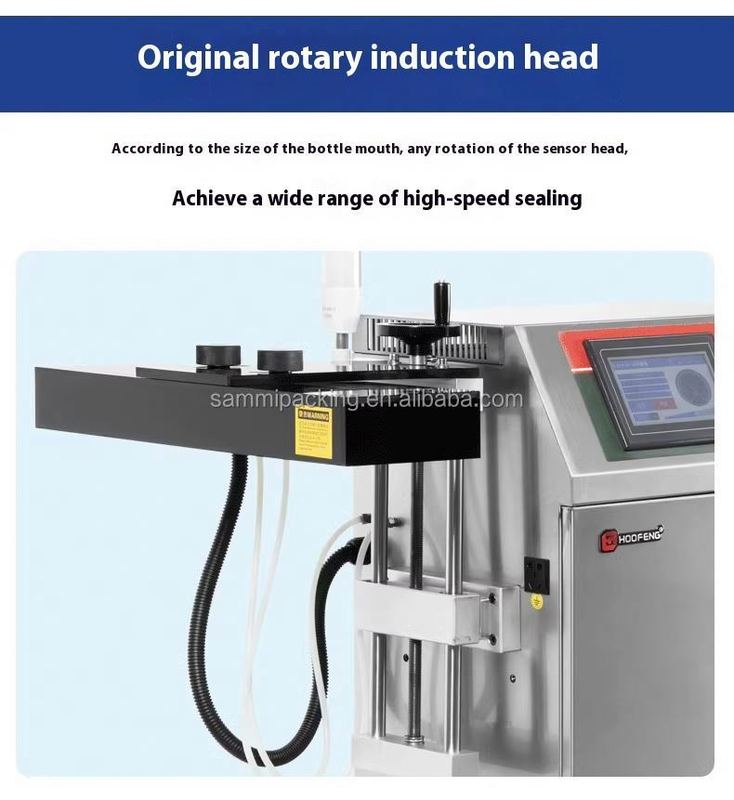 Sigillatrice a induzione continua automatica Sigillatrice a calore a induzione elettromagnetica per piccole bottiglie di plastica
