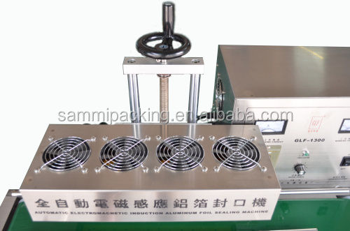 Sigillatrice a induzione elettromagnetica continua per bottiglie, macchine semiautomatiche per l'imballaggio di alimenti e bevande, da 50 mm a 120 mm