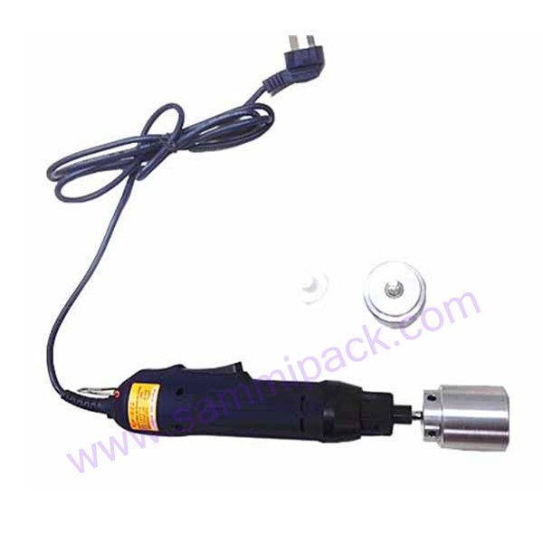 Tappatrice elettrica portatile per bottiglie con anello di sicurezza, automatica, per tappi di plastica