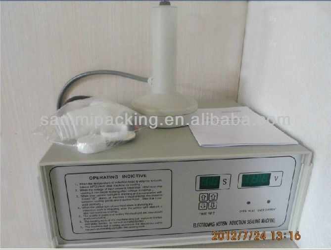 Macchina portatile elettrica portatile per sigillamento della guarnizione in foglio di alluminio 20-100 mm sigillamento della bocca del coperchio della bottiglia per applicazioni per bevande