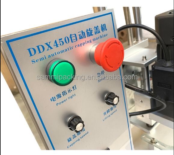 Prezzo di fabbrica DDX-450 Macchina semiautomatica per piccolo ufficio per tappi elettrici di sigillamento/avvitatura/tightness/capping per tappi in plastica