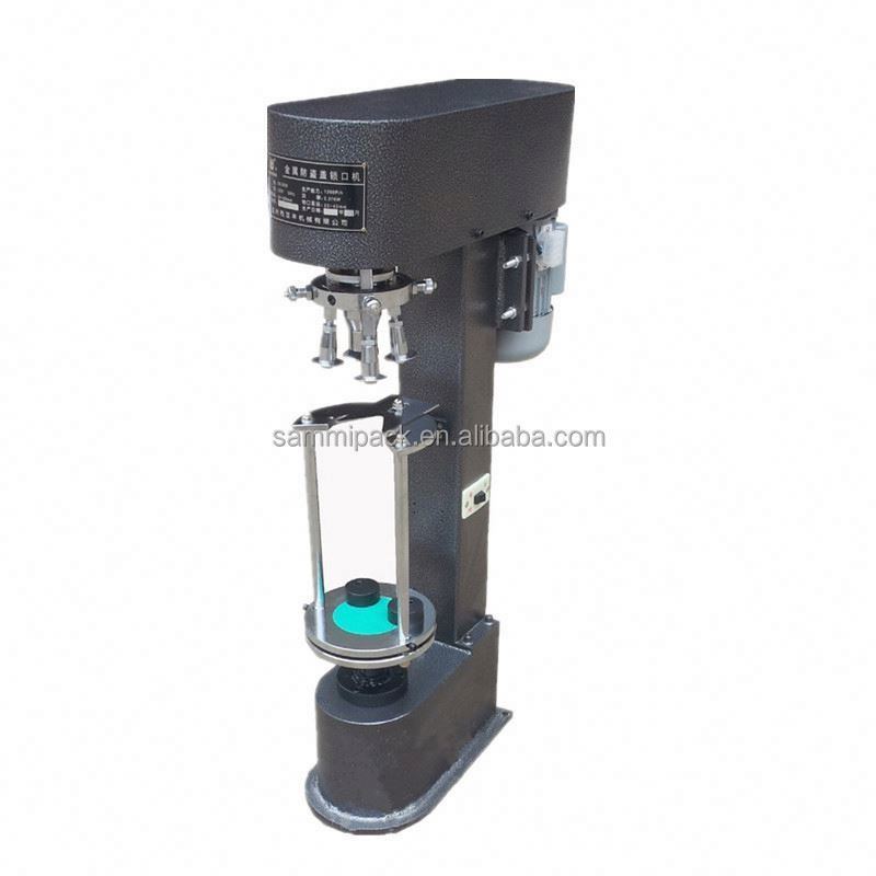 Semi-automatica mono-testa ROPP copertura in alluminio liquore vetro bottiglia di vino a vite bloccante copertura macchina