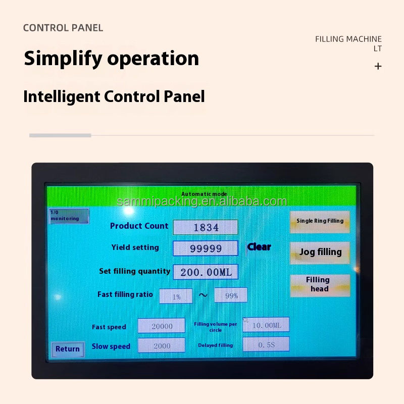 Nuovissima riempitrice rotativa 2025 per liquidi densi, creme e paste per cosmetici/alimentari