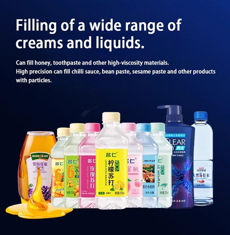 Macchina di riempimento liquido di viscosità spessa a doppia testa di grande volume da 1000 ml a 5000 ml/riempitore di pasta a crema