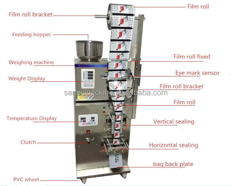 Macchina confezionatrice multifunzionale per popcorn, patatine, noci e farina, completamente automatica, al miglior prezzo