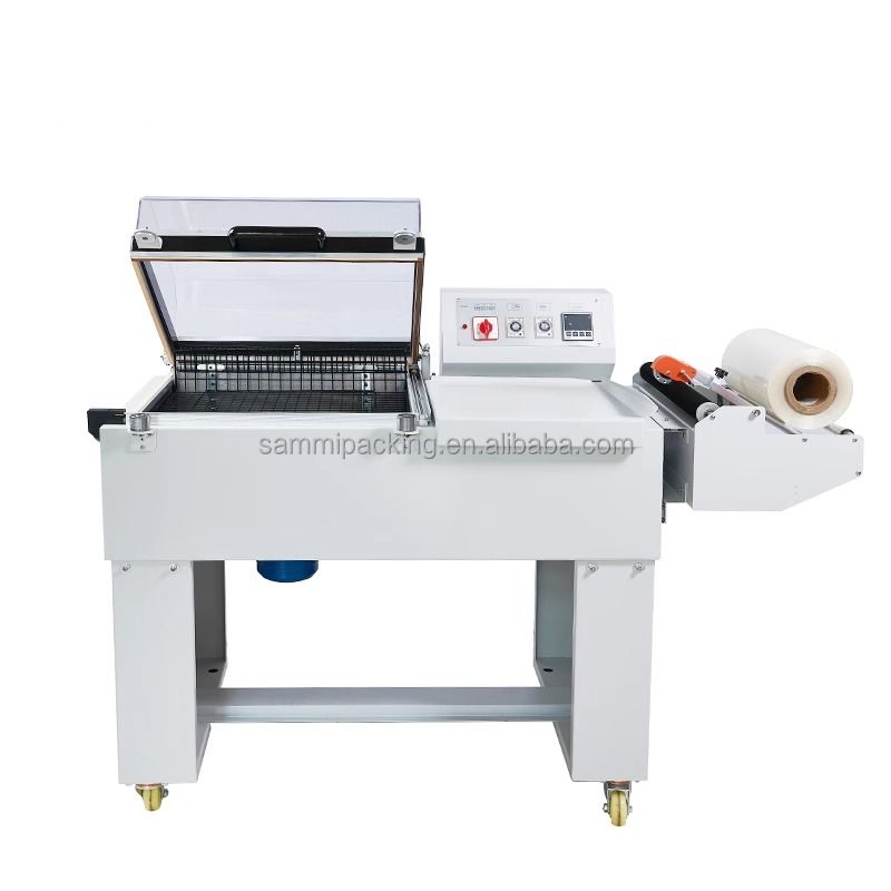 Hipac Semi Automatic 2 in 1 Plastic Shrink Flim Wrapping Machine Macchina di confezionamento termico-rimpicciolamento FM-5540