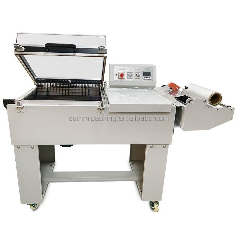 Hipac Semi Automatic 2 in 1 Plastic Shrink Flim Wrapping Machine Macchina di confezionamento termico-rimpicciolamento FM-5540