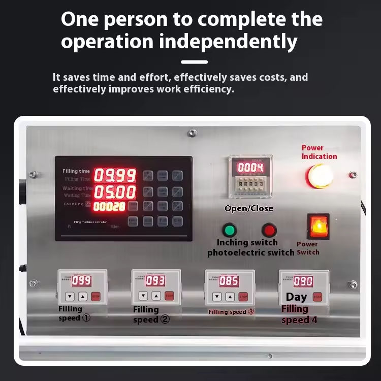 Vendita a caldo Macchine di riempimento liquido di latte a quattro teste Macchine di riempimento quantitative commerciali Attrezzature di riempimento verticale automatiche
