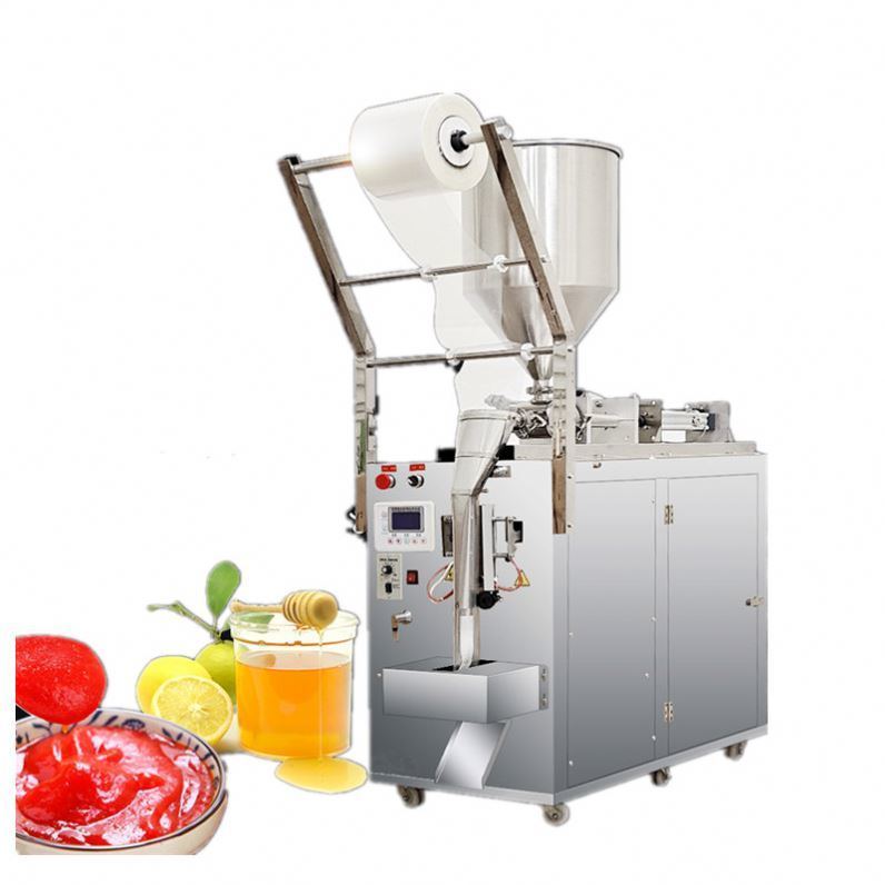 Macchina confezionatrice automatica per buste di plastica per miele, arancia, mango, succo di frutta, maionese, miele, detersivo liquido denso