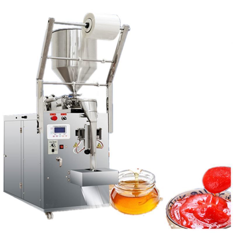 Macchina confezionatrice automatica per buste di plastica per miele, arancia, mango, succo di frutta, maionese, miele, detersivo liquido denso