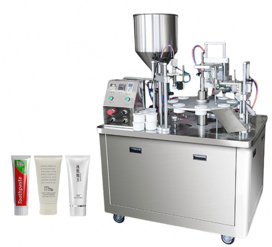 Prezzo di fabbrica Sealer automatico ad ultrasuoni per tubi ad alta velocità Rotante Tipo di tubo morbido Machine di riempimento e sigillamento per cosmetici