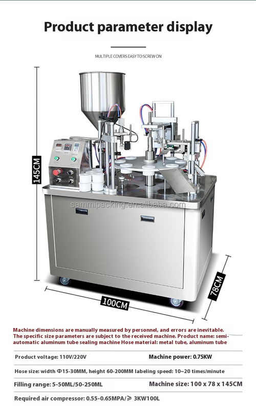 Prezzo di fabbrica Sealer automatico ad ultrasuoni per tubi ad alta velocità Rotante Tipo di tubo morbido Machine di riempimento e sigillamento per cosmetici