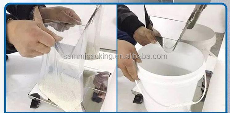 110V/220V Automatica Pesatura Macchina di riempimento in polvere di semi di tè grano di nocciola riempitore con Big Hopper