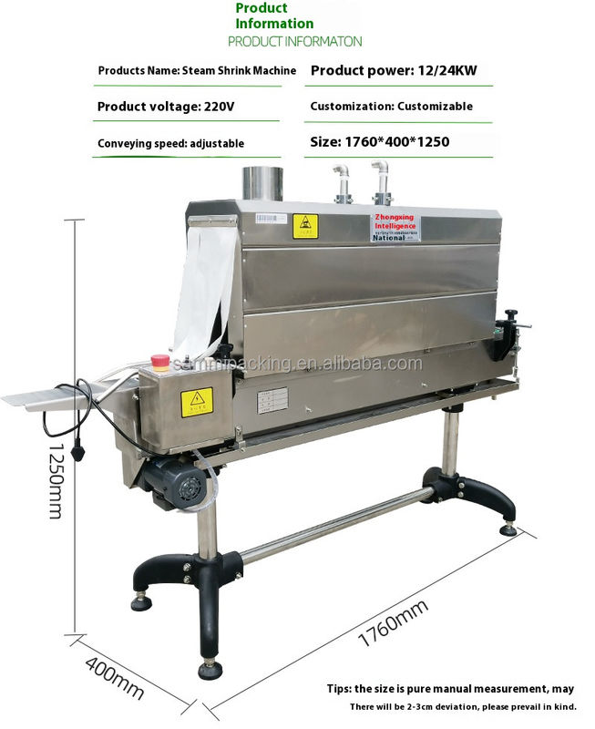 Generatore di vapore in offerta speciale Tunnel di termoretrazione a vapore integrato per macchine per bottiglie Prezzo all'ingrosso di fabbrica