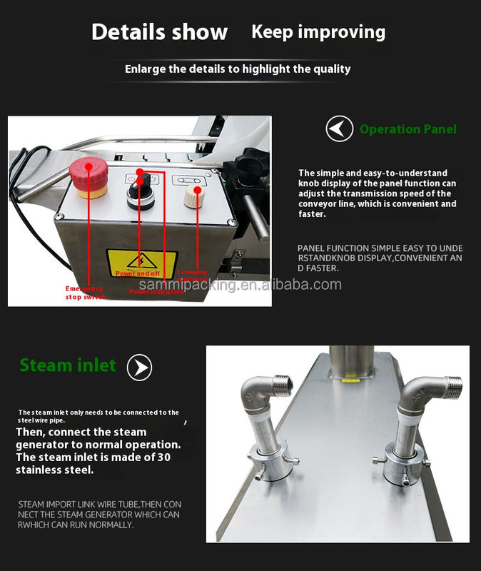 Generatore di vapore in offerta speciale Tunnel di termoretrazione a vapore integrato per macchine per bottiglie Prezzo all'ingrosso di fabbrica