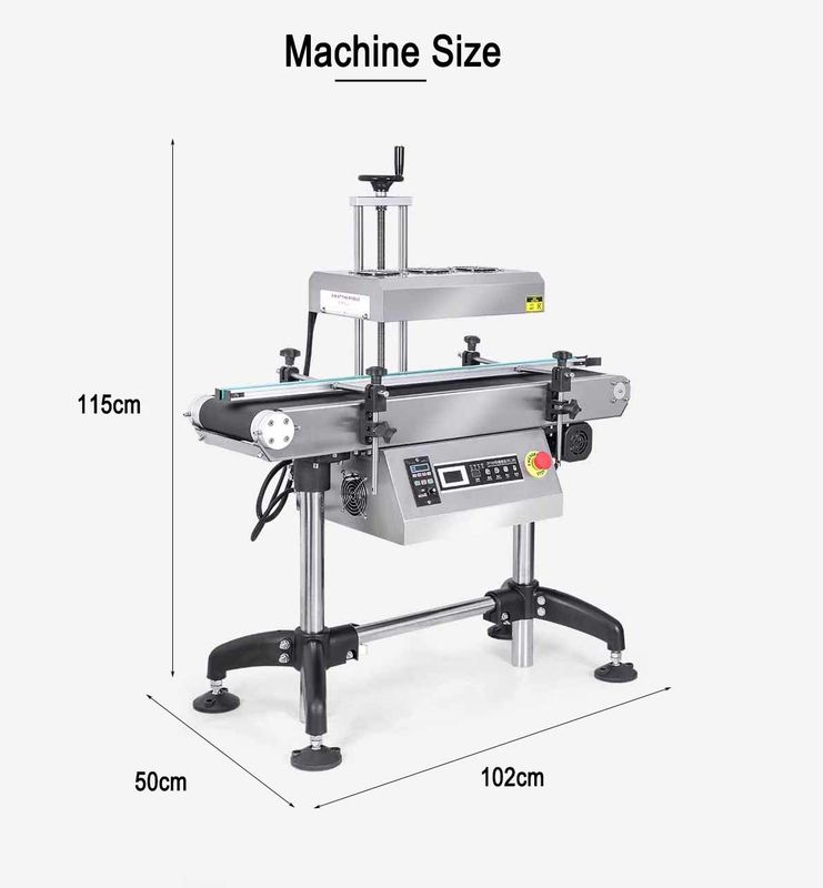Sealer per bottiglie in foglio di alluminio Macchina di sigillamento termico ad induzione elettromagnetica per lattine di bevande Barili di carta Equipaggiamento di imballaggio in vetro