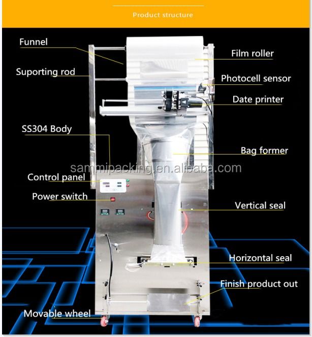 Macchine sigillatrici per confezionamento/insaccamento di cereali Macchina confezionatrice per zucchero, riso, sale, noci, cereali/1 kg Prezzo di fabbrica Vendita calda 1 kg