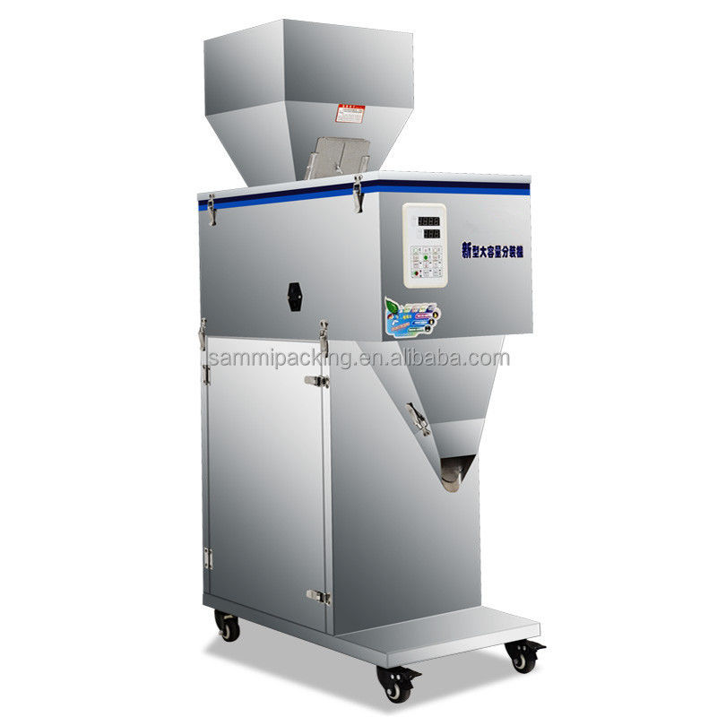 Macchina automatica di riempimento e pesatura di cereali personalizzata dalla fabbrica in offerta speciale, riempitrice a peso, riempitrice vibrante 100g-999g