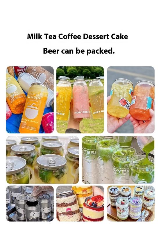 Sigillatrice semiautomatica per lattine PET a comando elettrico, in vendita a caldo per sigillatura di boba, soda e birra, prezzo basso