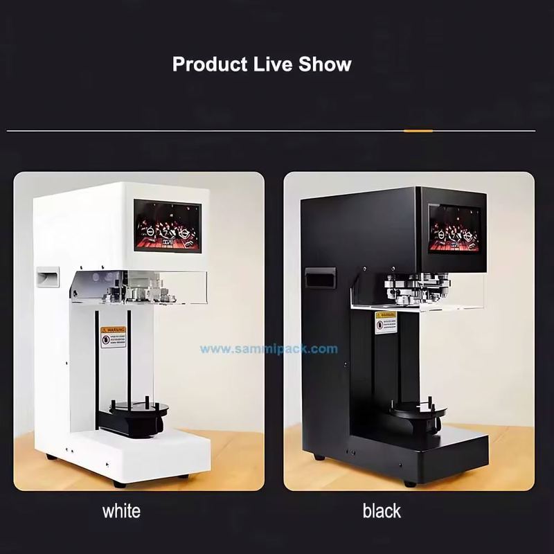 2025 Nuova Macchina Intelligente per la Sigillatura di Lattine in PET/Alluminio con Touch Screen, Macchina per l'Inscatolamento ad Alta Efficienza per Negozi di Bubble Tea in Vendita