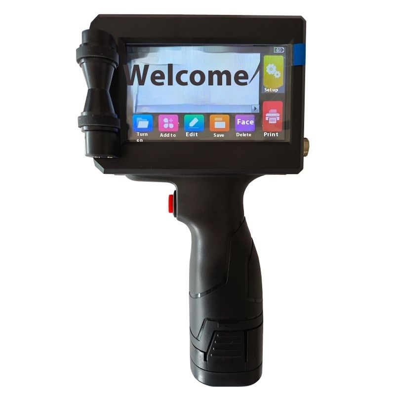 Macchine di codifica per stampanti a getto d'inchiostro portatili da 25,4 mm per cartoni a data batch