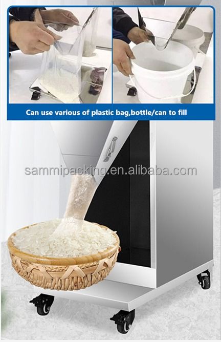 Macchina erogatrice di tè a grande capacità 100-2500g, riempitrice di polveri, macchina di pesatura semiautomatica