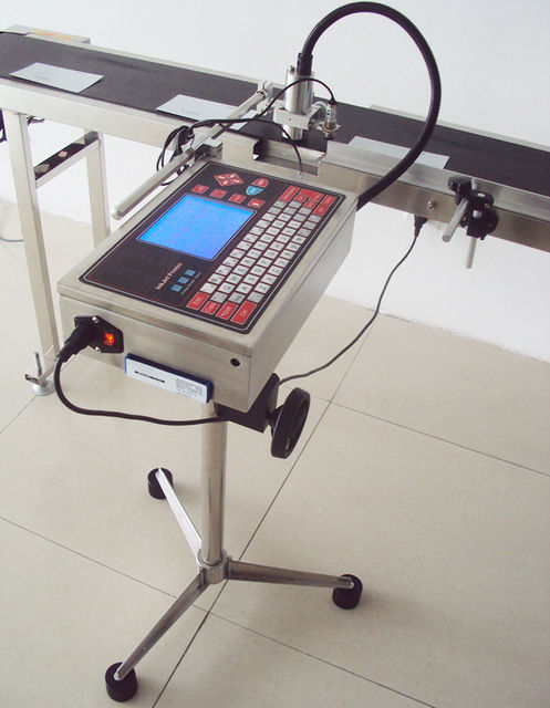 Stampa a getto d'inchiostro CIJ industriale per bottiglie Marcatore di cavo di filo di ferro Uovo Data Coding Logo Stampa macchina