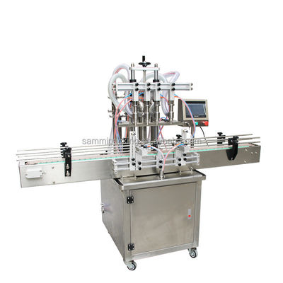 4 ugelli Overflow Liquid Filling Machine Automatic per succo di bevande