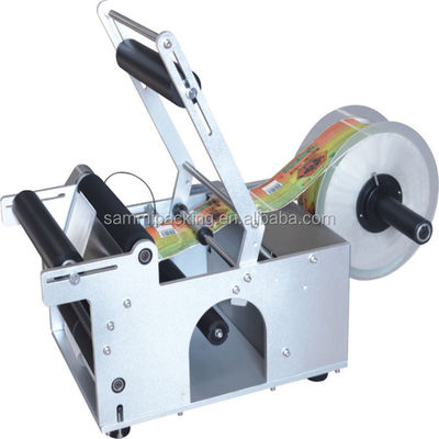 220v elettrica semiautomatica rotonda bottiglia di etichettatura macchina multifunzionale