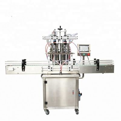 Nuovo design semiautomatico olio / succo / acqua / miele liquido bottiglia di vetro può plastica riempimento di imballaggio macchina